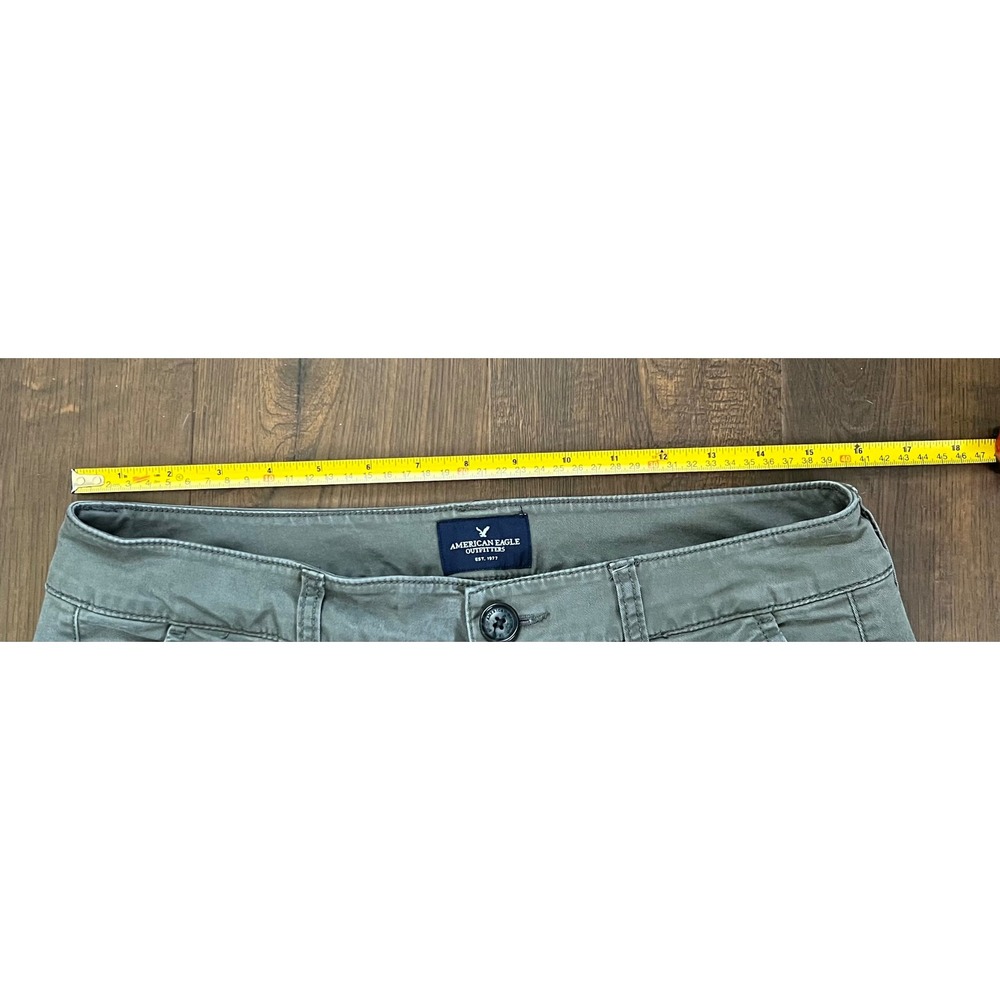 American Eagle Outfitters Olive Green Chino Trousers - Picture 7 of 8